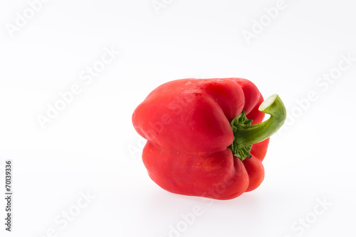 Red peppers isolated on white background © siraphol