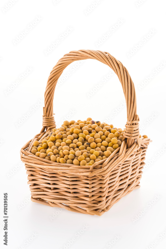 Soybean isolated on white background Soybean isolated on white background
