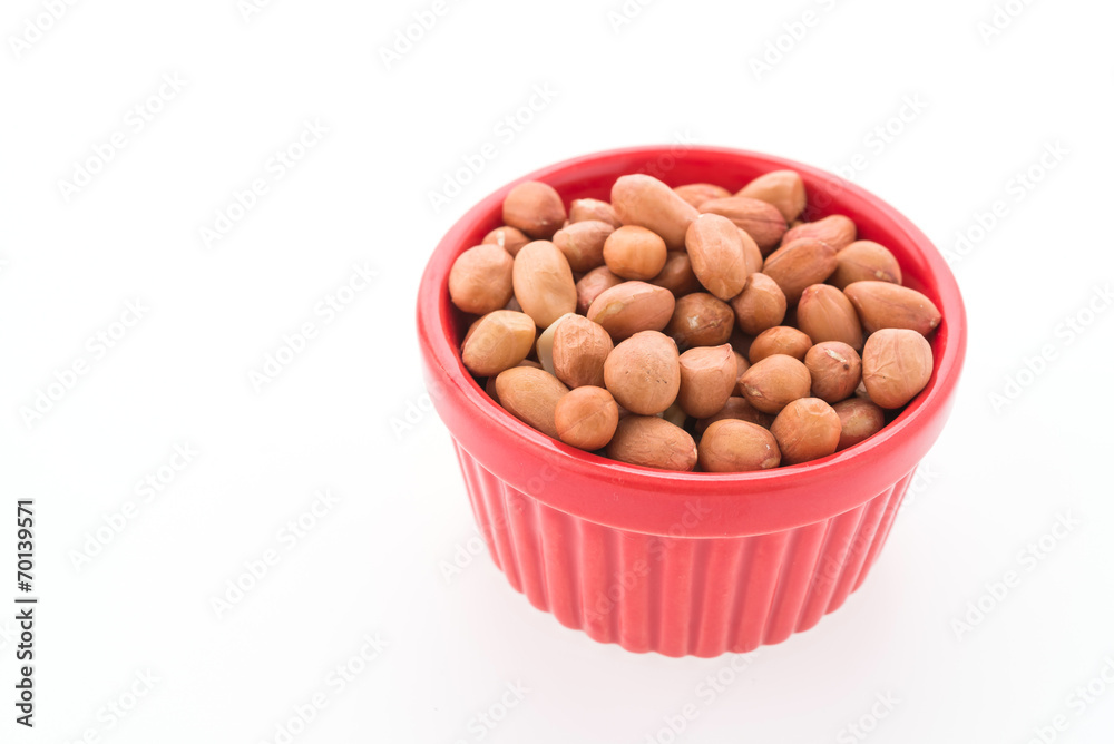 Peanut isolated on white background Peanut isolated on white background