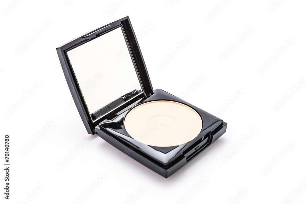 Powder face cosmetic isolated on white background Powder face cosmetic isolated on white background