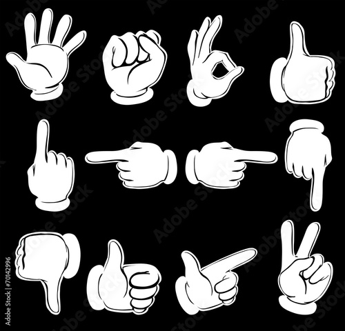 Different hand positions
