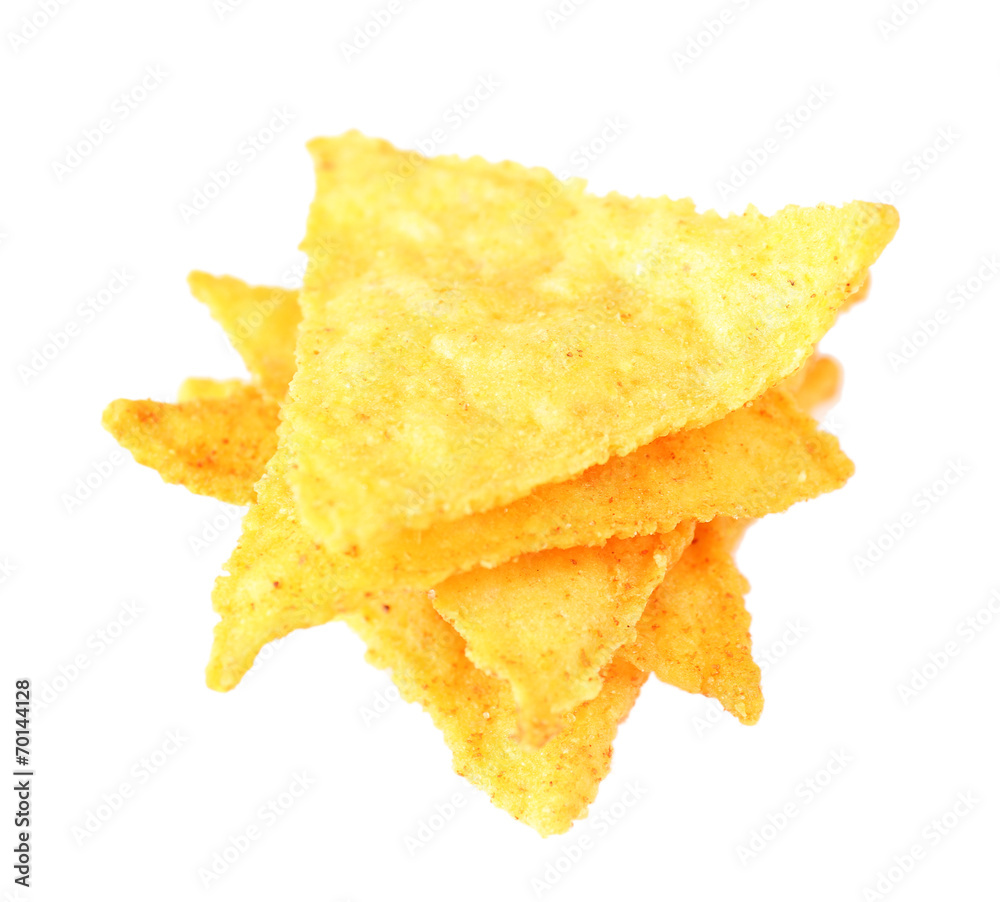 Fototapeta premium Tasty nachos isolated on white