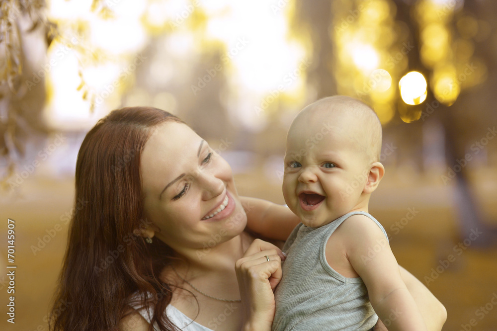 Happy mother and son Happy mother and son