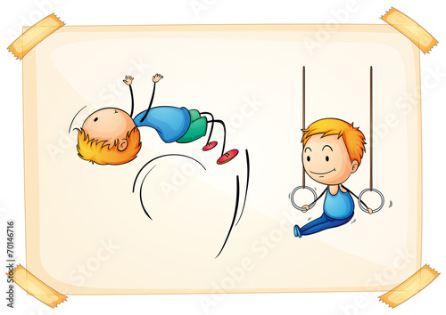 Boy and sports
