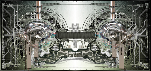 Technically electronic background