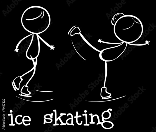 Ice skating