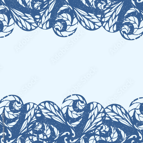 Delicate floral frame