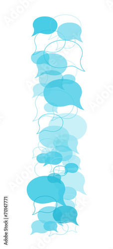 blue speak bubbles