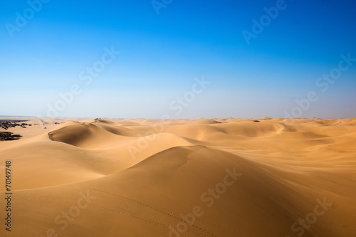 Sconfinato deserto della Namibia dall'alto