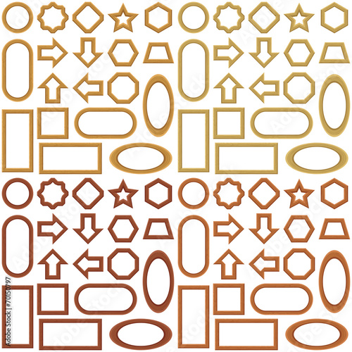 Wooden frames, set