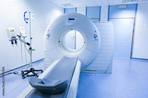 Obraz na płótnie CT (Computed tomography) scanner in hospital w salonie