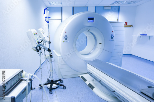 Obraz na płótnie CT (Computed tomography) scanner in hospital w salonie