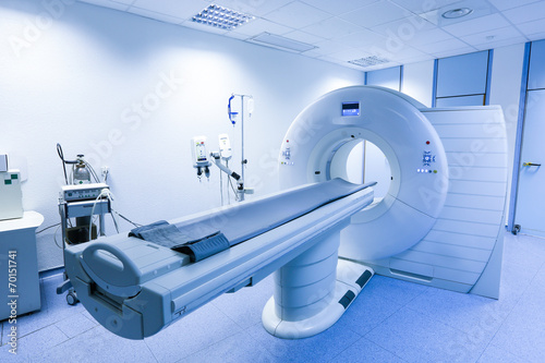 Obraz na płótnie CT (Computed tomography) scanner in hospital w salonie
