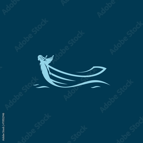 Boat with rostrum sign