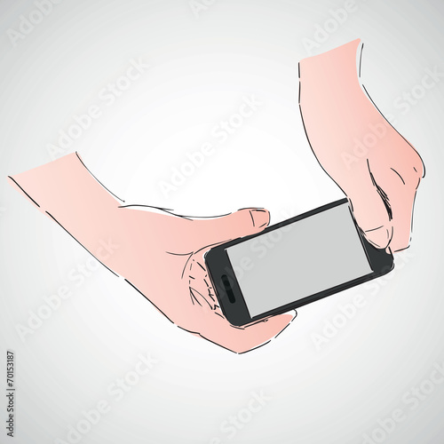 telephone smartphone portable mobile scan numerisation tactile