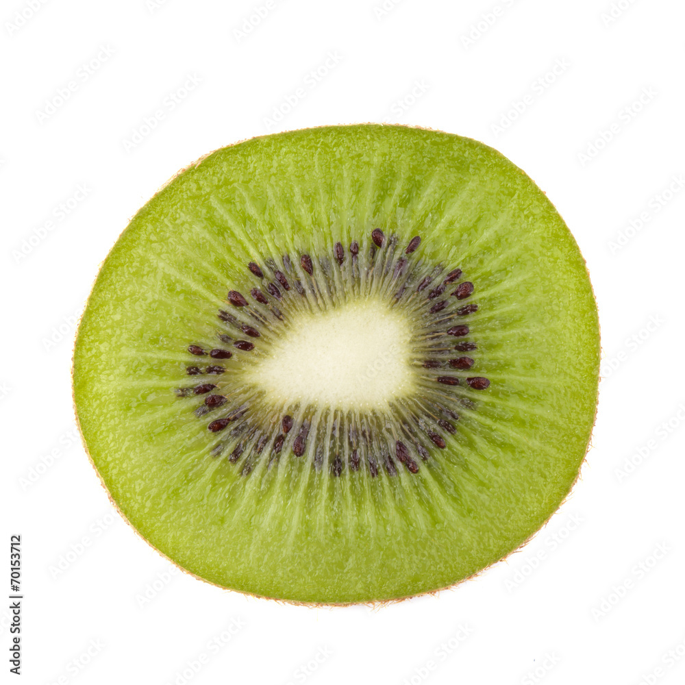 Sliced kiwi fruit isolated on white background Sliced kiwi fruit isolated on white background