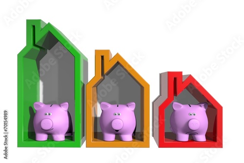 Quadro em tela De grootte van je woning