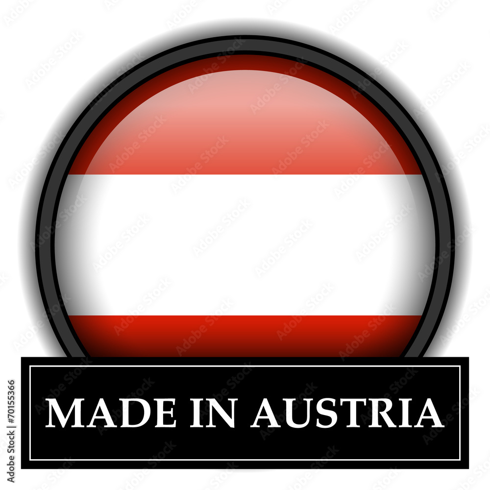 Made in button - Austria