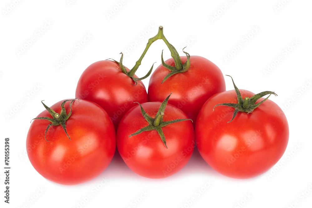 Tomato isolated on white background