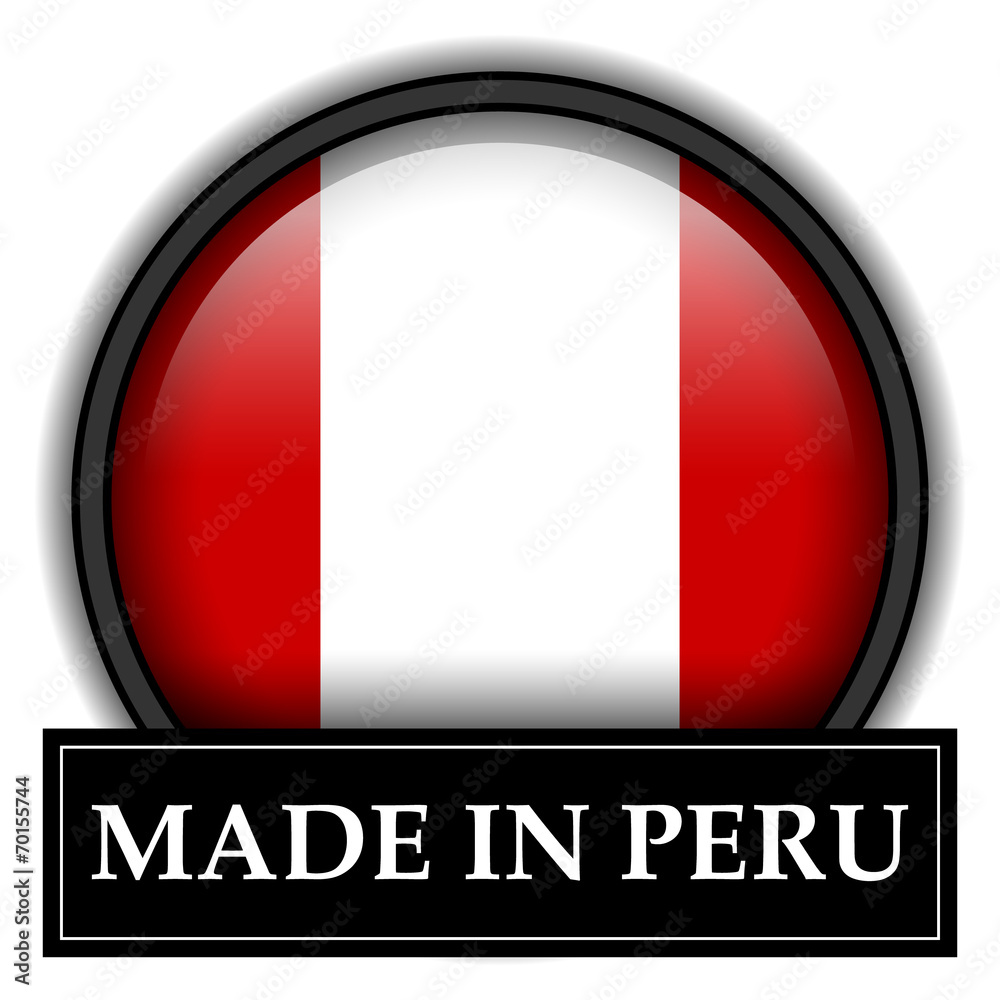 Made in button - Peru Made in button - Peru
