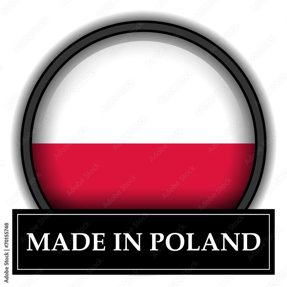 Made in button - Poland Made in button - Poland