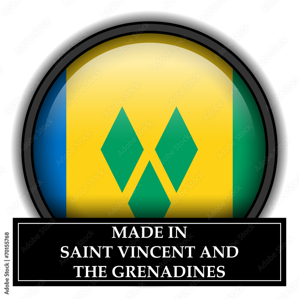 Made in button - Saint Vincent and the Grenadines