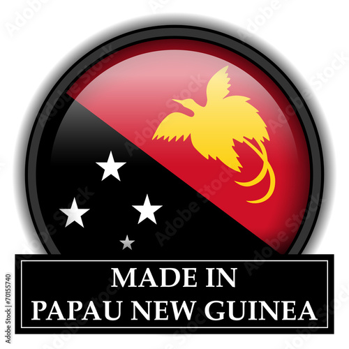 Made in button - Papau New Guinea