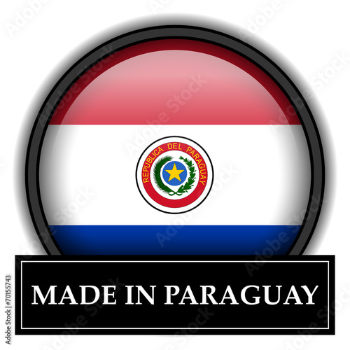 Free Download Made in button - Paraguay - GFXLoad