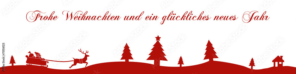 cb4 ChristmasBanner - Frohe Weihnachten Neues Jahr - 4zu1 g1693