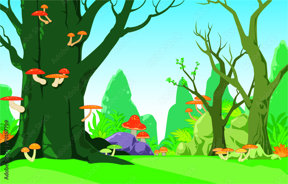 Naklejka premium Forest