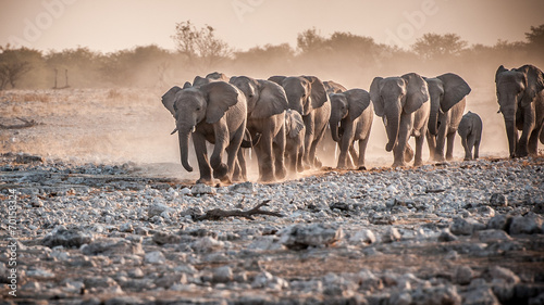 Fototapeta Elefanten Herde