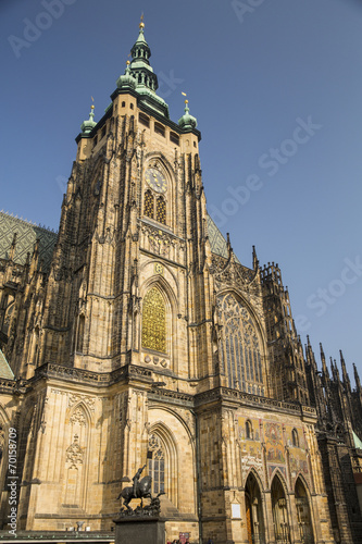 general view to cathedral in Prague