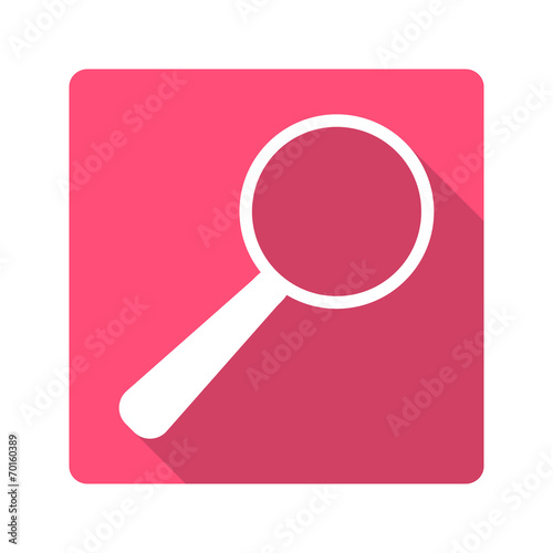 Flat design icon.magnifying glass