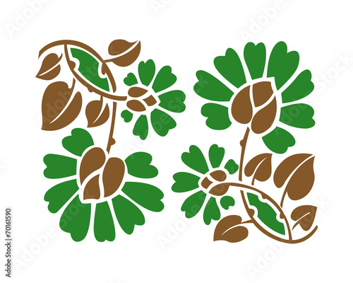 Floral pattern. Vector illustration