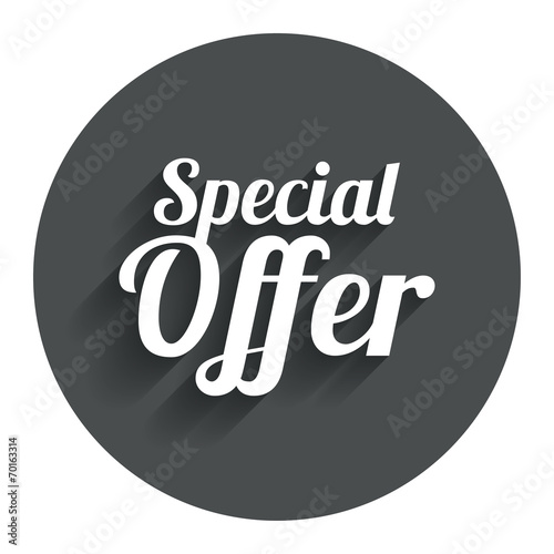 Special offer sign icon. Sale symbol.