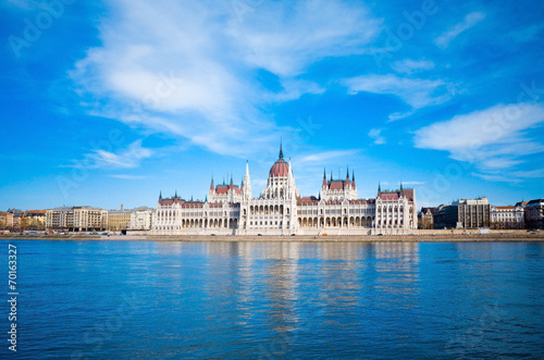 building of Parliament in Budapest, Hungary