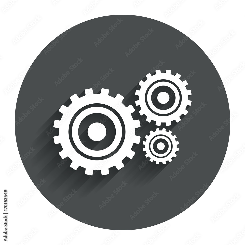 Cog settings sign icon. Cogwheel gear symbol. Cog settings sign icon. Cogwheel gear symbol.