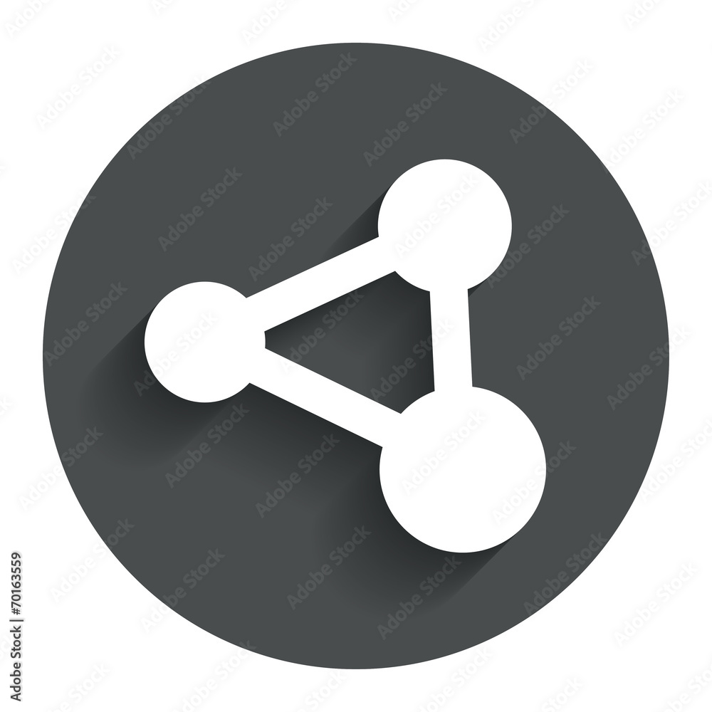 Share sign icon. Link technology symbol. Share sign icon. Link technology symbol.
