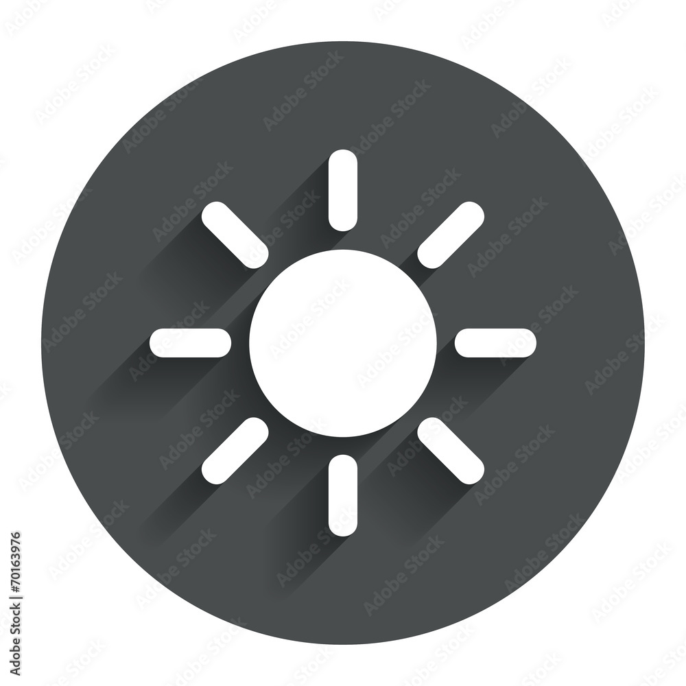 Sun sign icon. Solarium symbol. Heat button. Sun sign icon. Solarium symbol. Heat button.