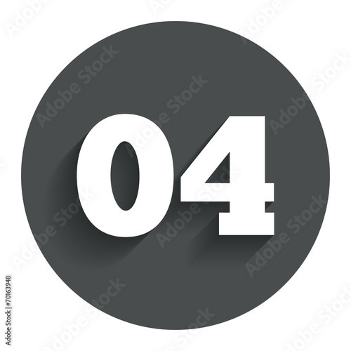 Fourth step sign. Loading process symbol.