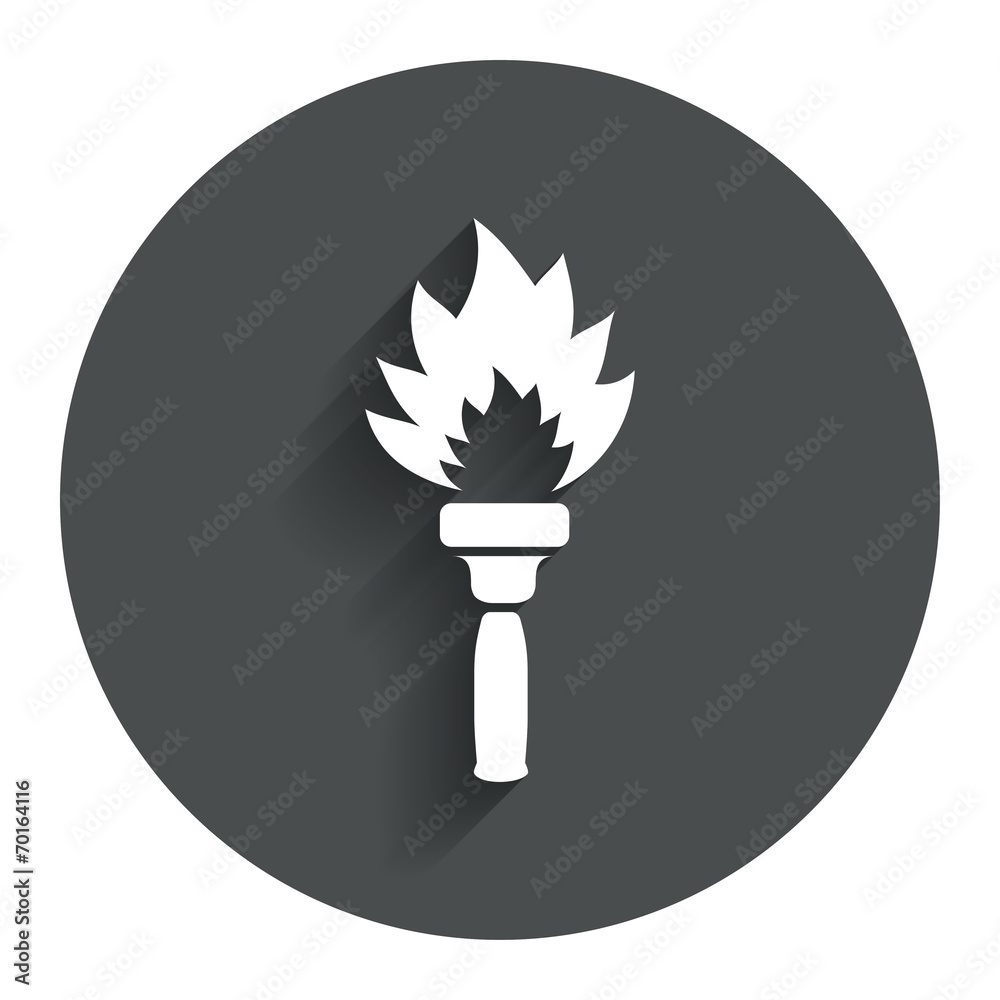 Torch flame sign icon. Fire symbol. Torch flame sign icon. Fire symbol.