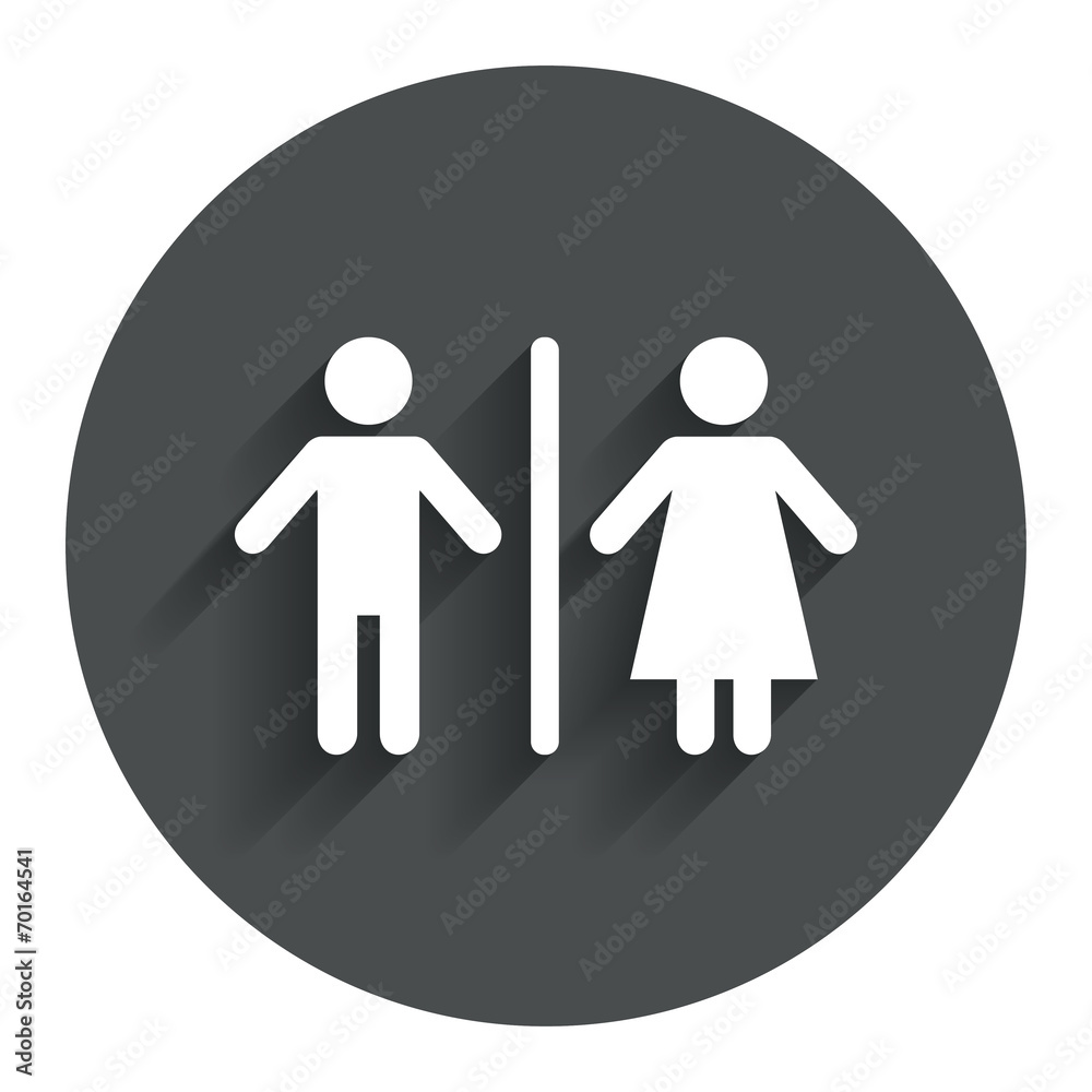 WC sign icon. Toilet symbol. WC sign icon. Toilet symbol.
