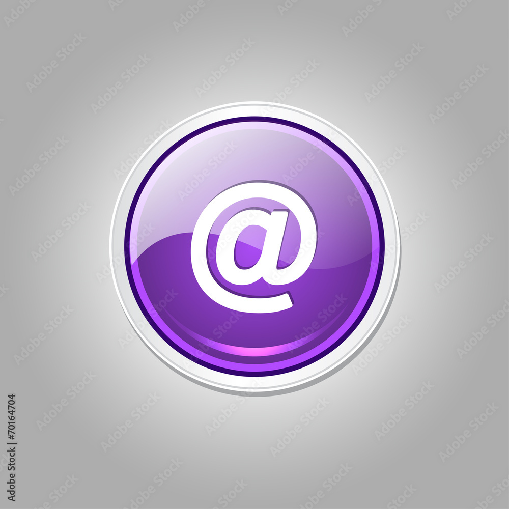 AT Circular Vector Purple Web Icon Button AT Circular Vector Purple Web Icon Button