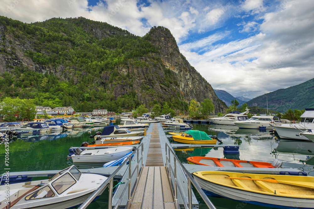 Norwegia , marina, krajobraz wiejski