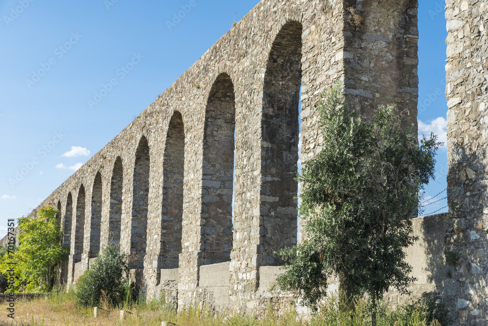 Roman aqueduct in Evora