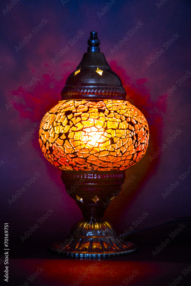 lampada turca accesa Stock Photo