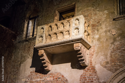Obraz na płótnie Romeo and Juliet balcony w salonie