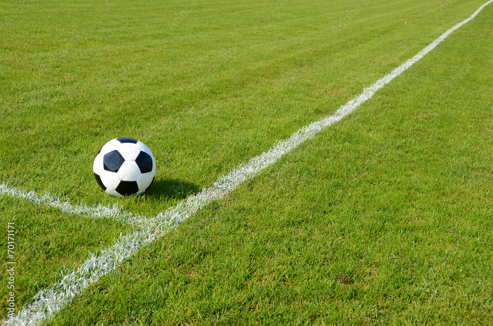 Soccer ball on the field Soccer ball on the field