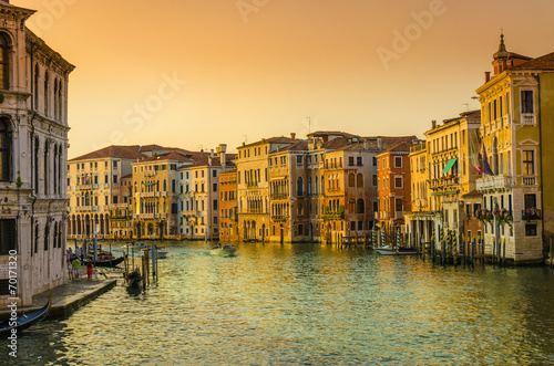 Venetian sunset, Grand Canal, Venice, Italy © A.Jedynak