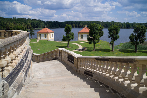 Aschenputtel Treppe zum Teich Schloss Moritzburg